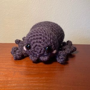 handmade crochet spider plushie